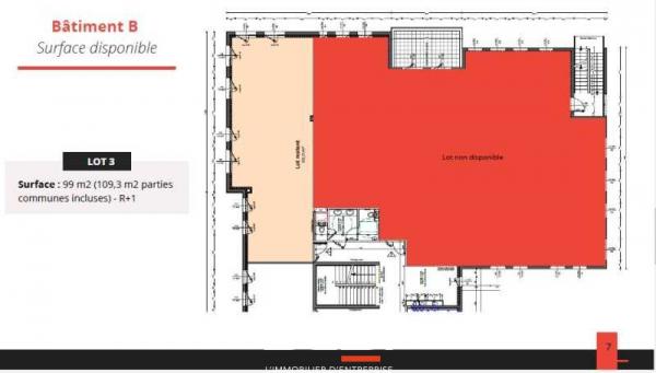 Bureaux A VENDRE OU A LOUER - RILLIEUX LA PAPE - 109 m²