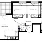 Appartement 85㎡ SAINTE FOY LES LYON