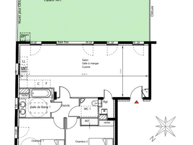 Appartement 78㎡ LYON